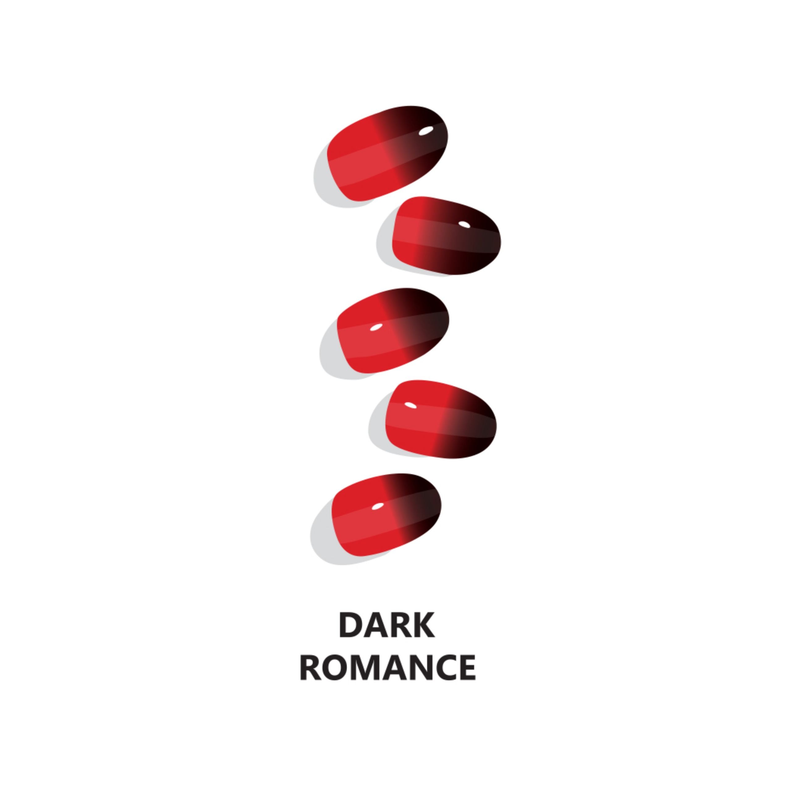 Dark Romance Semicured Gel Nail Wraps