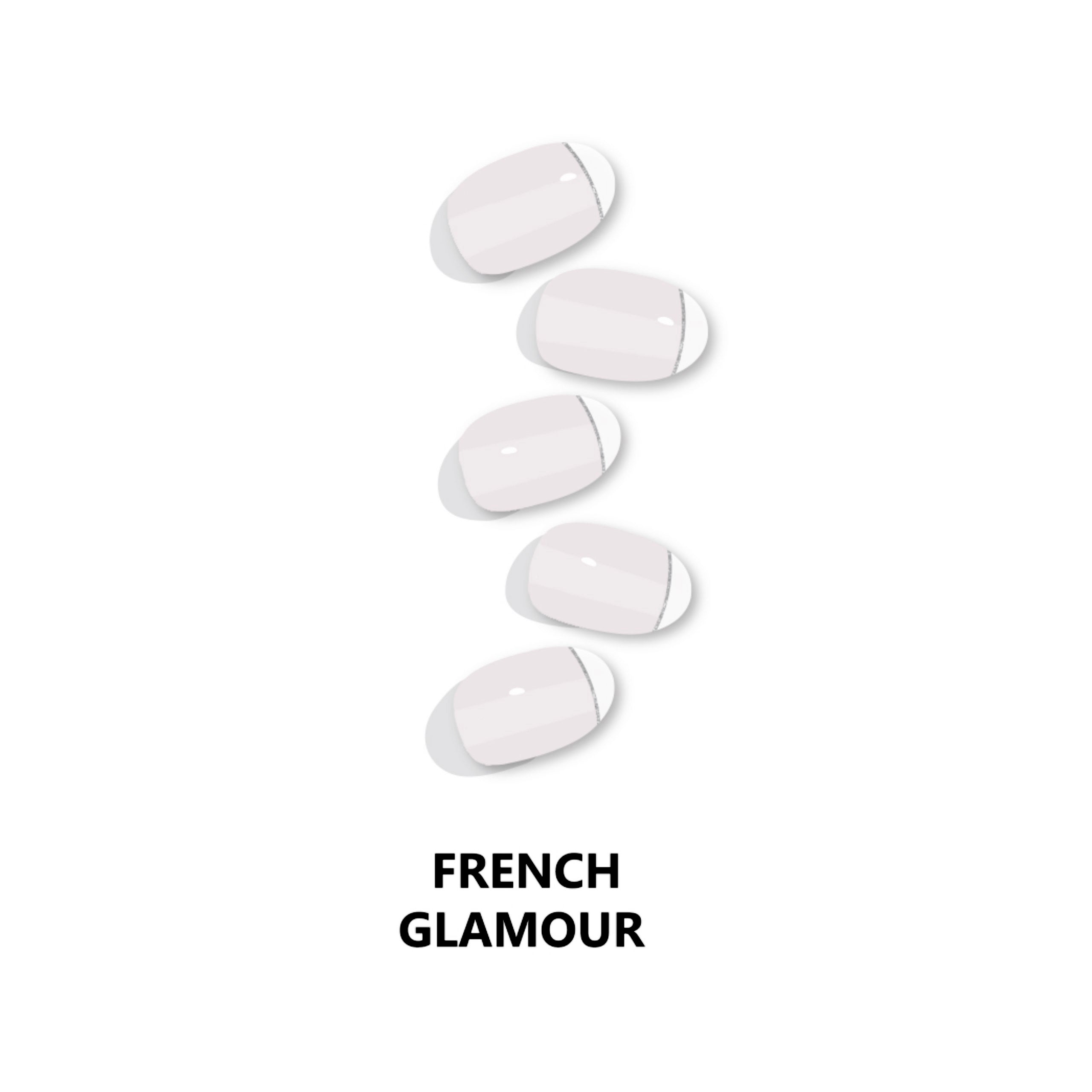 French Glamour Semicured Gel Nail Wraps