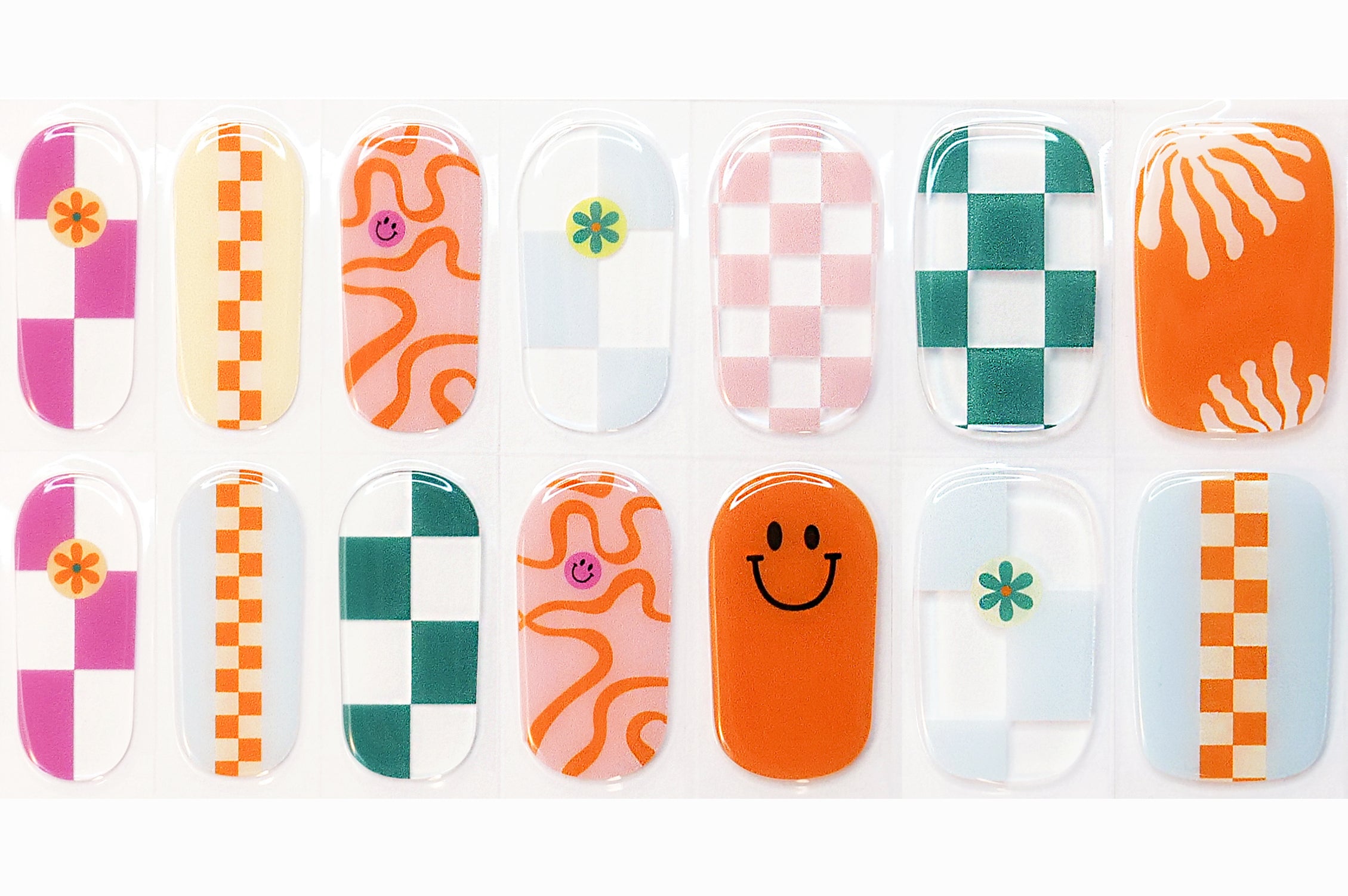 Groovy Gal Semicured Gel Nail Wraps