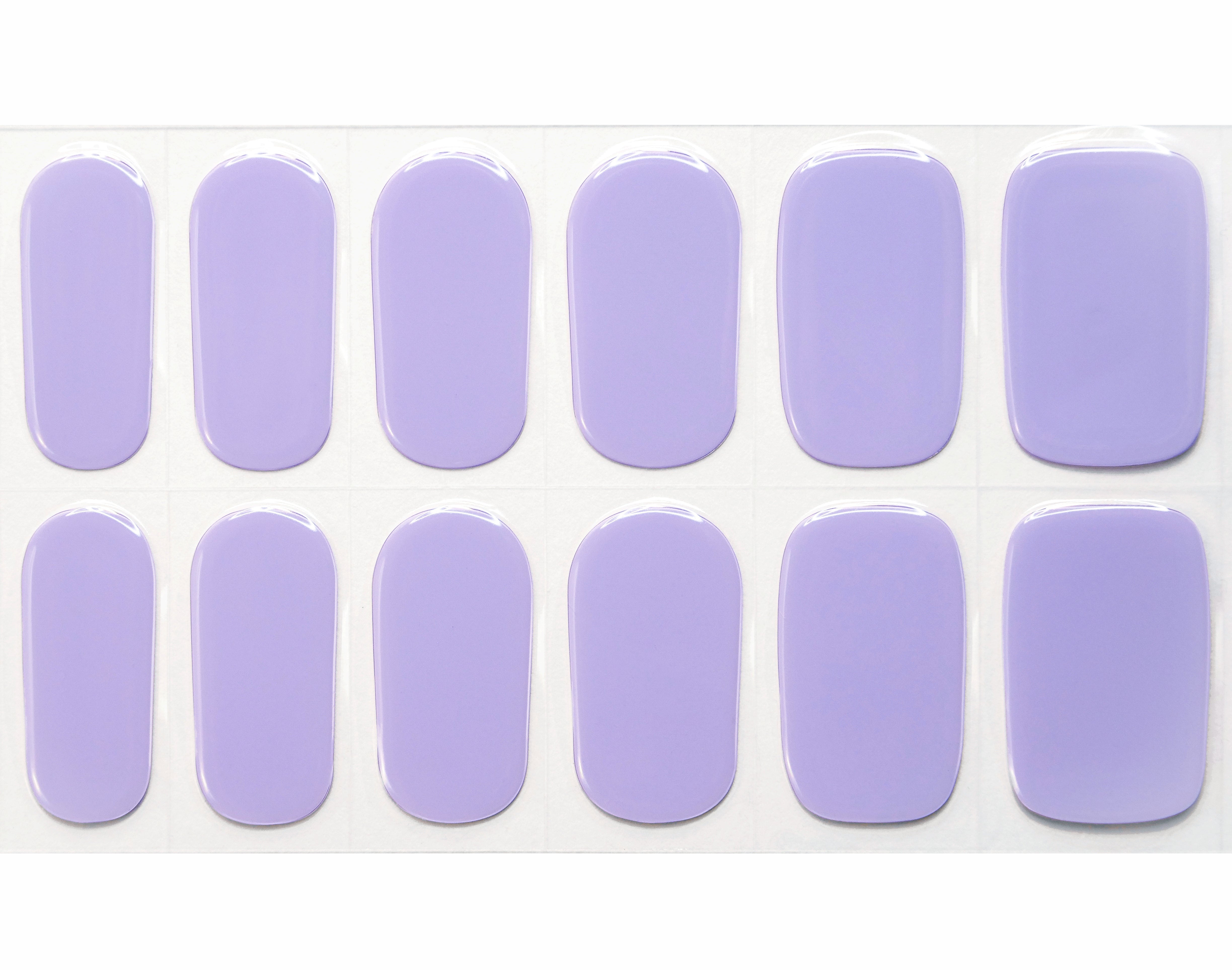 Lavender Semicured Gel Nail Wraps