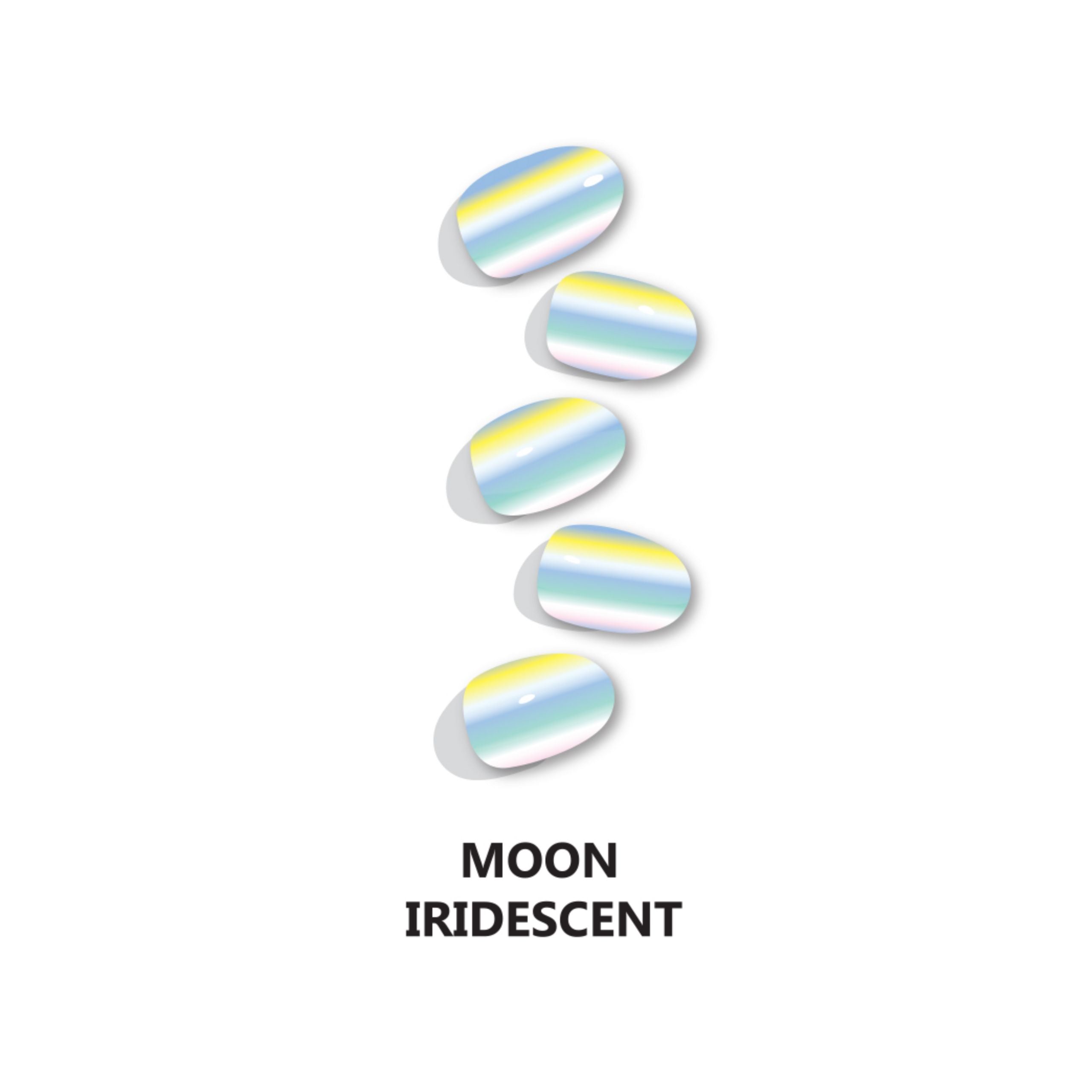 Moon Iridescent Semicured Gel Nail Wraps