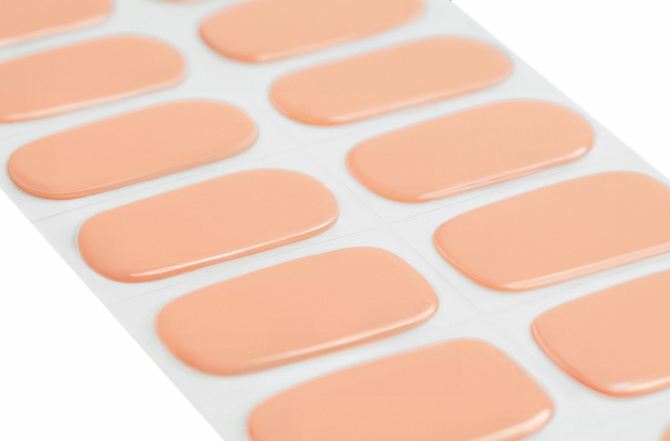 Peach Semicured Gel Nail Wraps