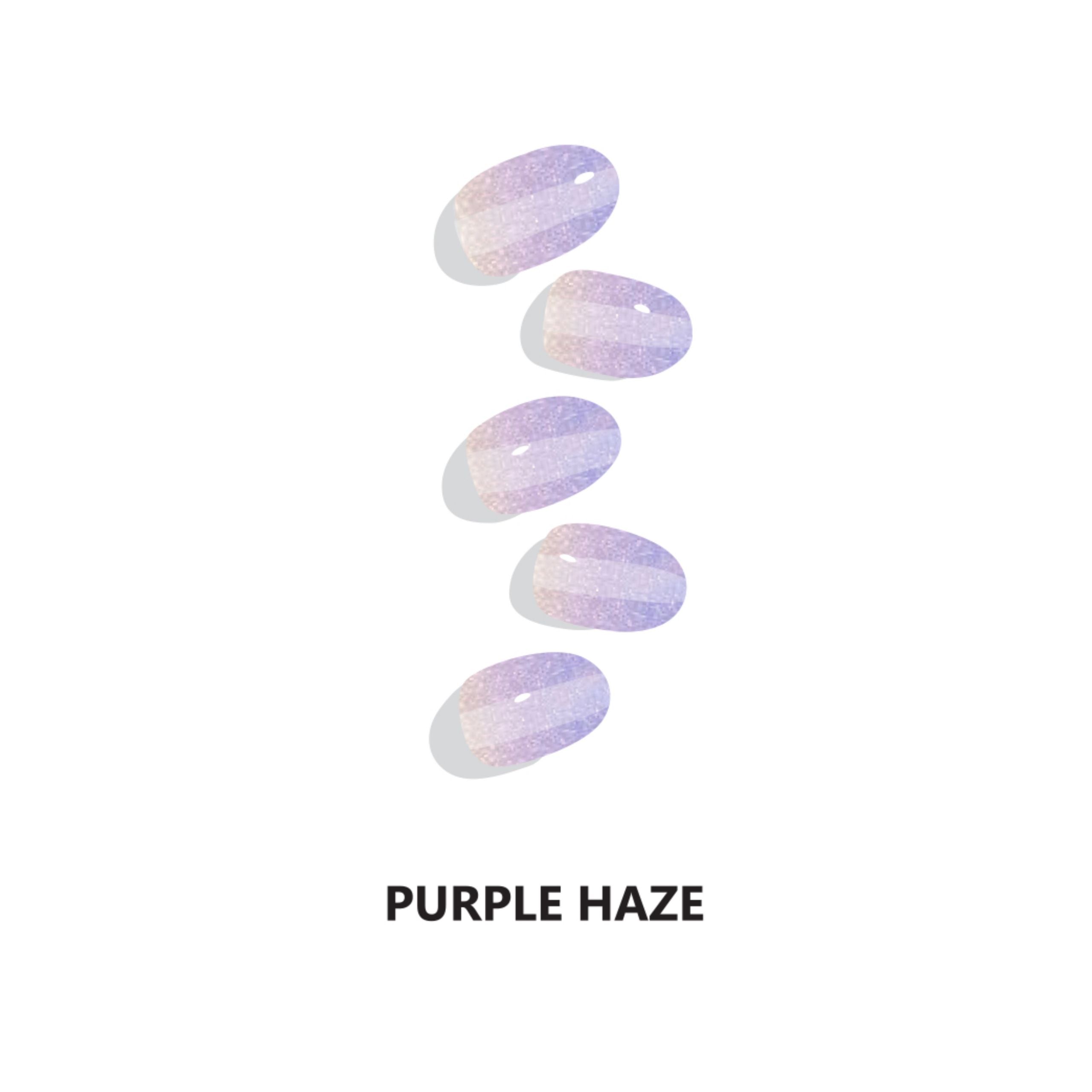 Purple Haze Semicured Gel Nail Wraps