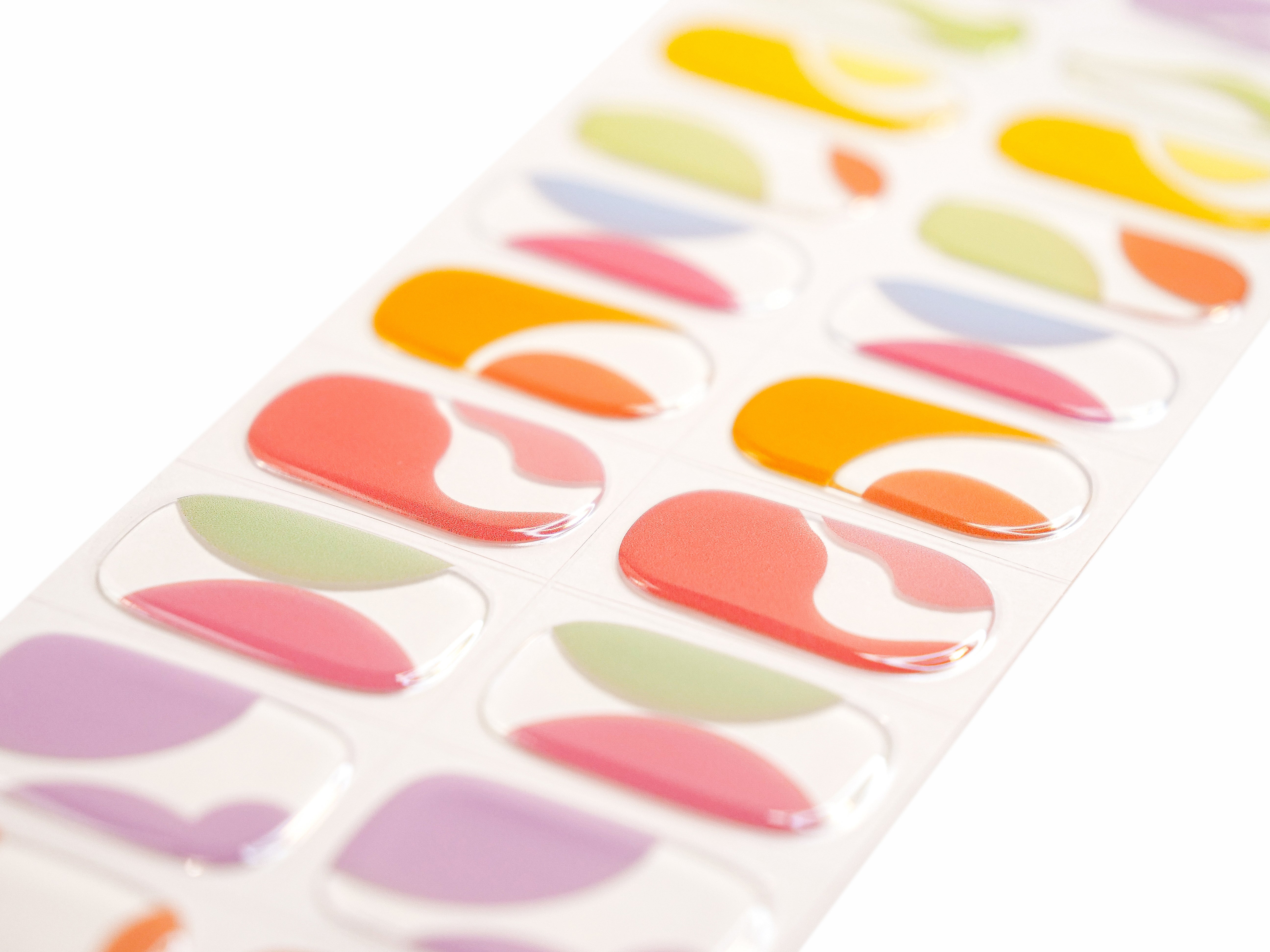 Seventies Swirl Semicured Gel Nail Wraps