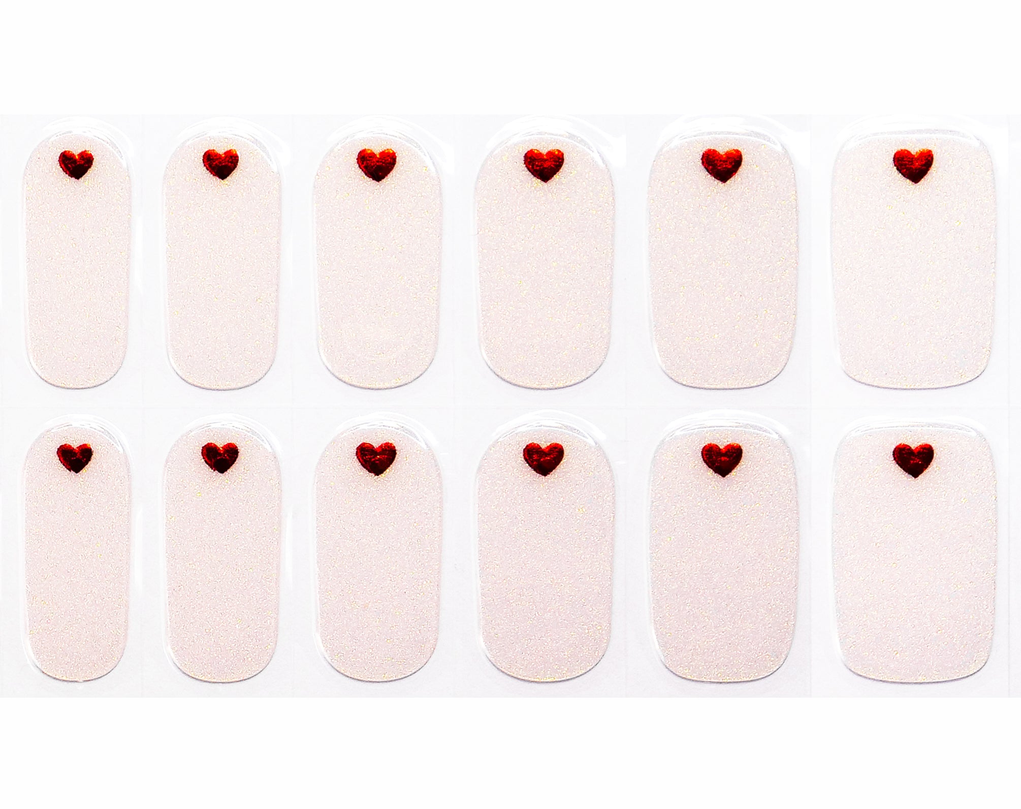 Sweetheart Semicured Gel Nail Wraps